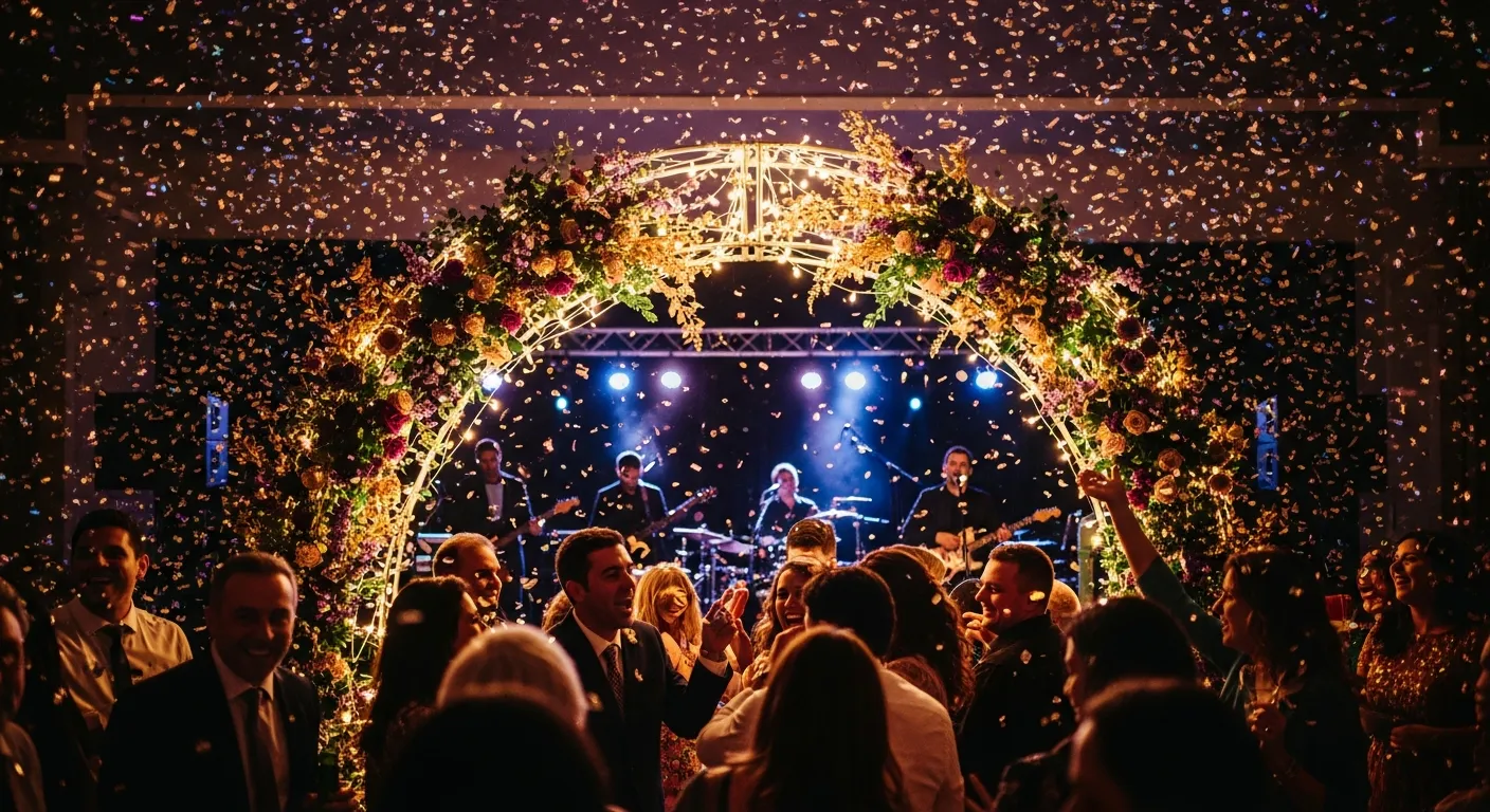 Elegant party styling decoration with beautiful theme setup